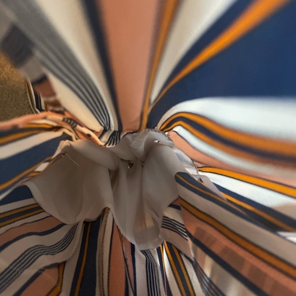 Monteau Multi Colored Pin Stripe Jumpsuit - Picture 7 of 10